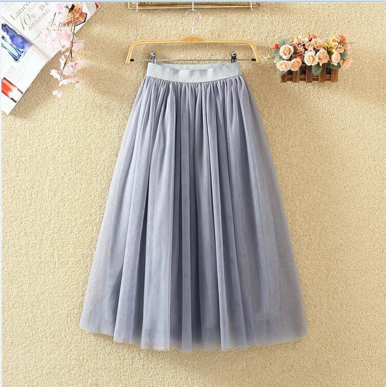 Long Tutu Skirt - Gray / XS - Bottoms - Pants - 21 - 2024