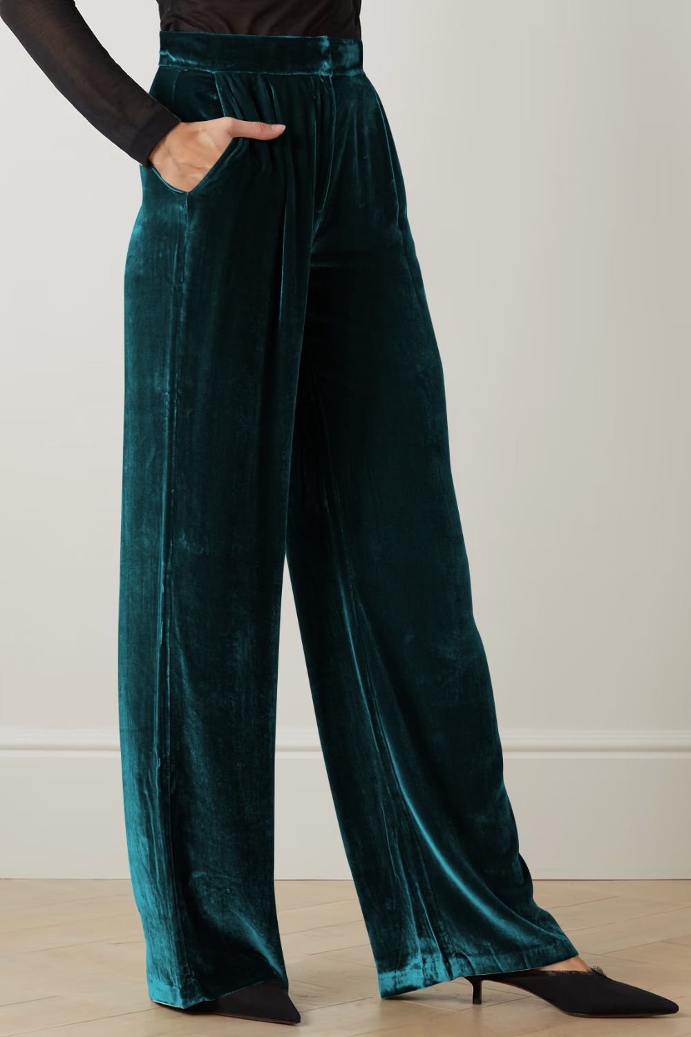 Loose Fit High Waist Long Pants with Pockets - Bottoms - Pants - 22 - 2024