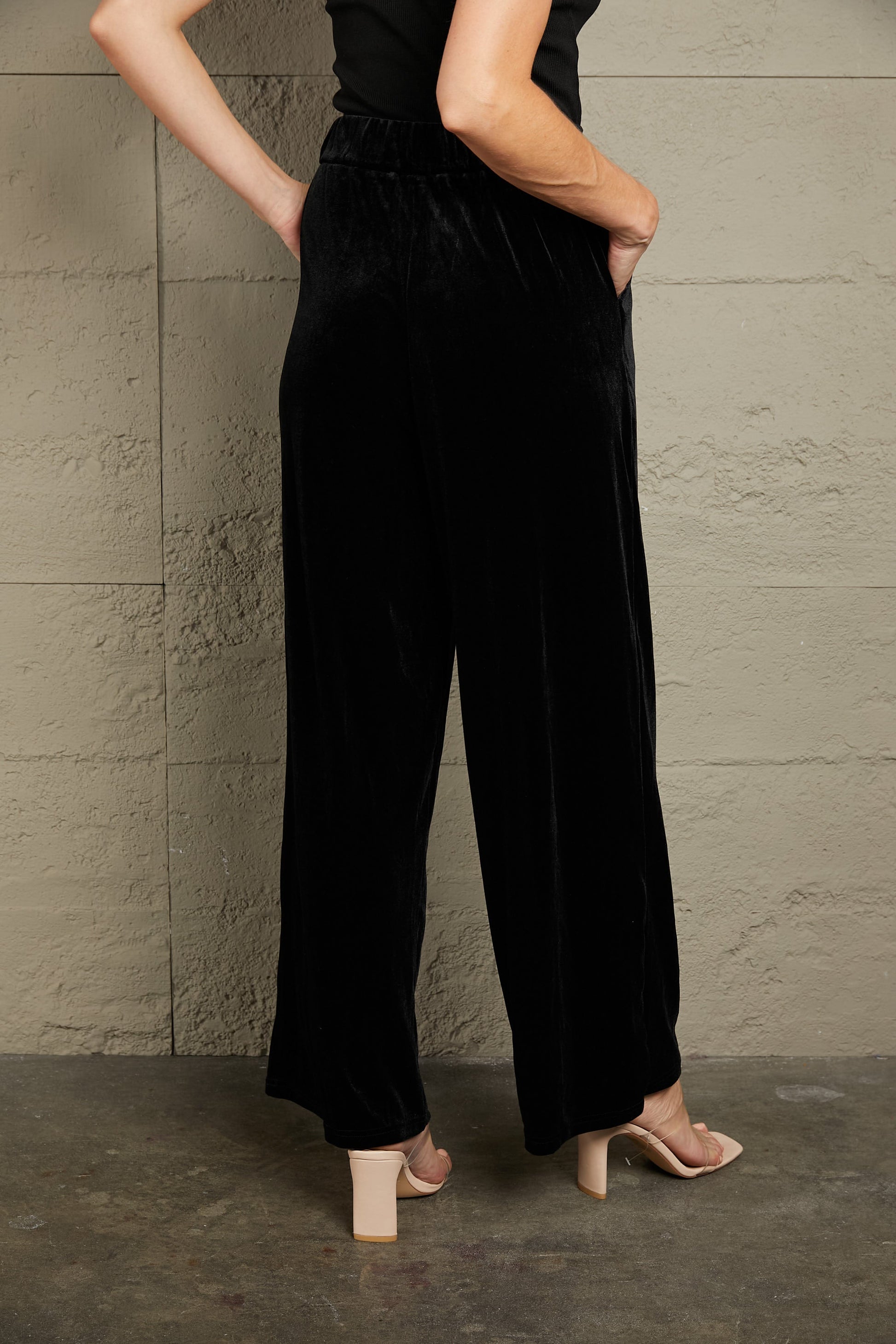 Loose Fit High Waist Long Pants with Pockets - Bottoms - Pants - 2 - 2024