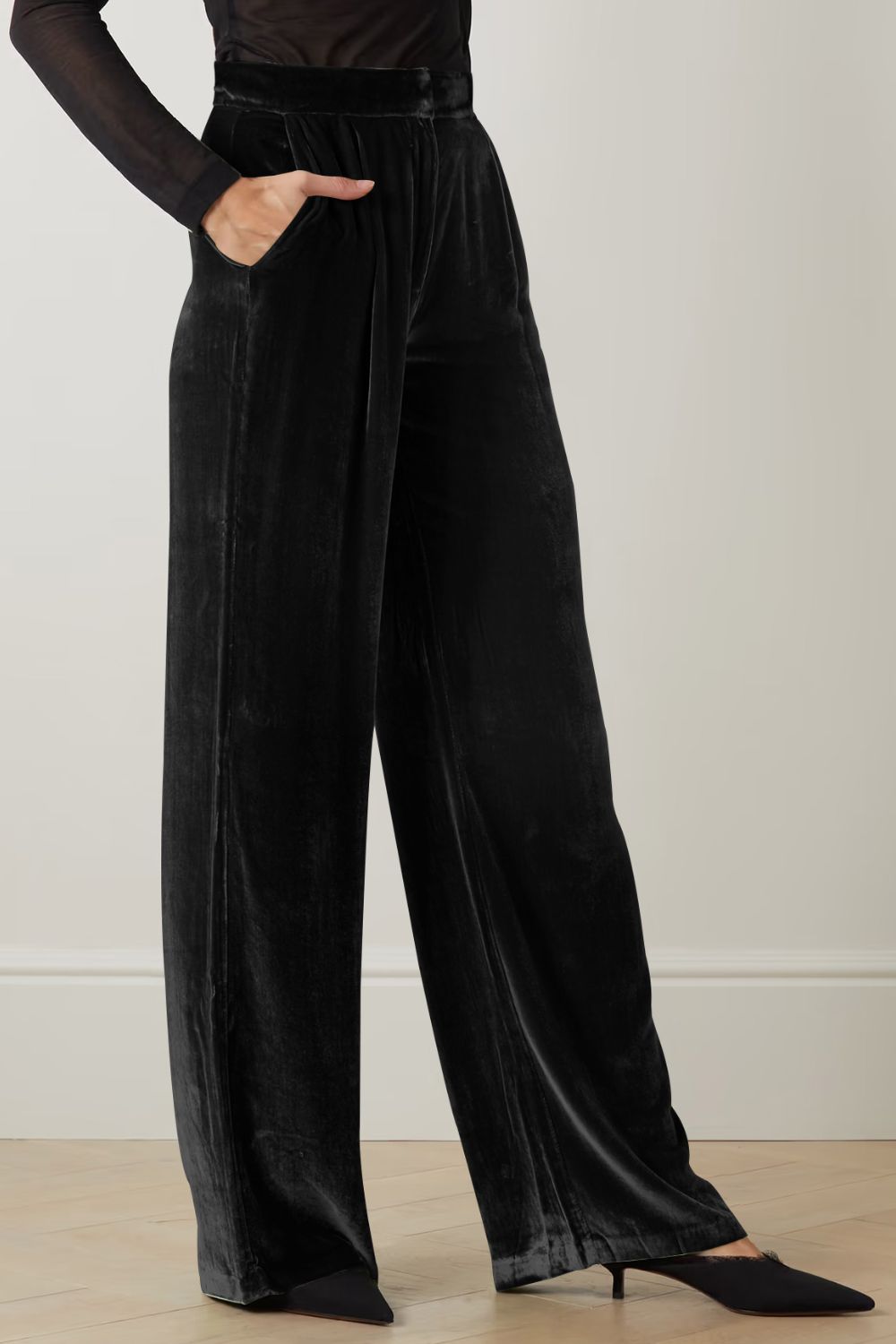 Loose Fit High Waist Long Pants with Pockets - Bottoms - Pants - 8 - 2024