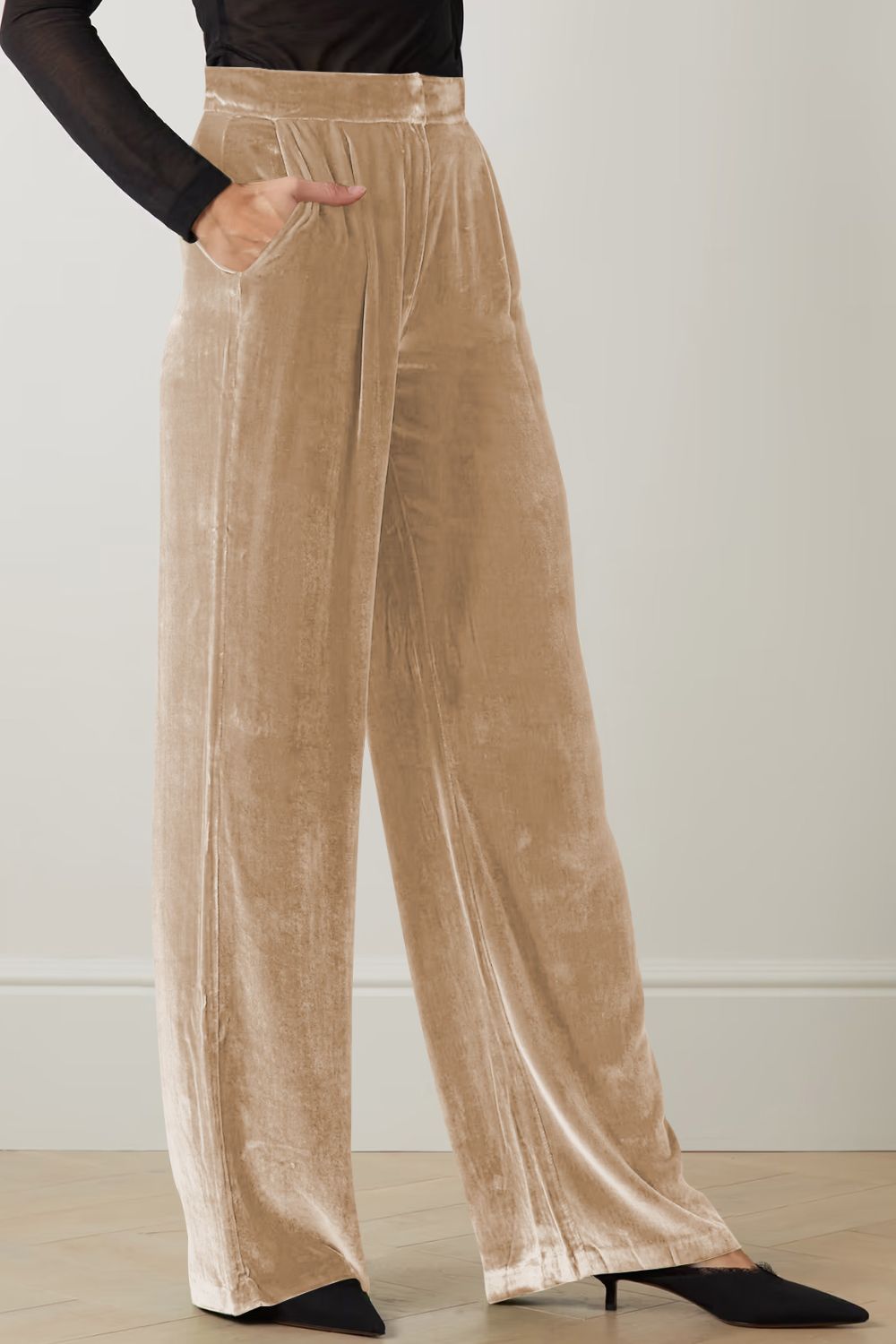 Loose Fit High Waist Long Pants with Pockets - Bottoms - Pants - 19 - 2024