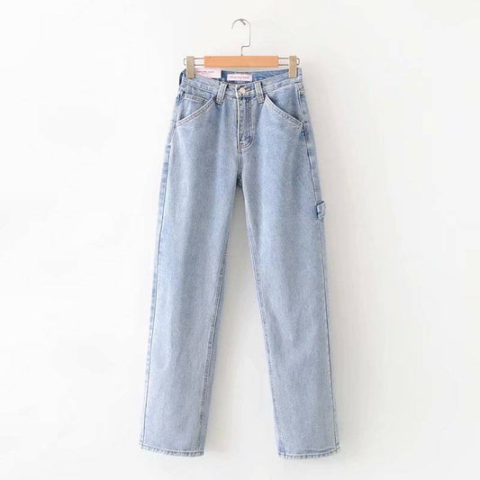 Loose High Waist Jeans - Light Blue / M - Bottoms - Shirts & Tops - 22 - 2024