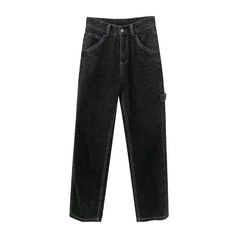 Loose High Waist Jeans - Black / M - Bottoms - Shirts & Tops - 24 - 2024