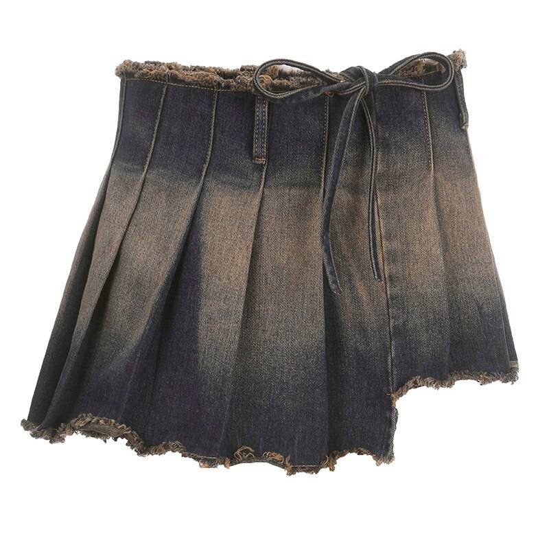 Low Waist Pleated Skirts - Blue / One Size - Bottoms - Skirts - 8 - 2024