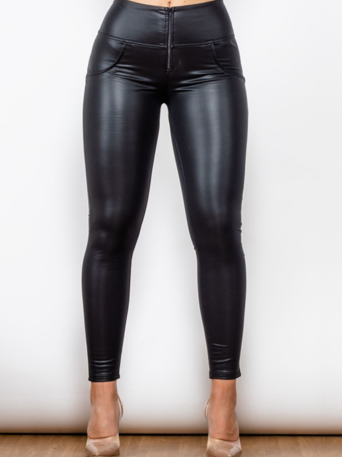 Matte PU Leather Long Pants - Black / XS - Bottoms - Pants - 1 - 2024