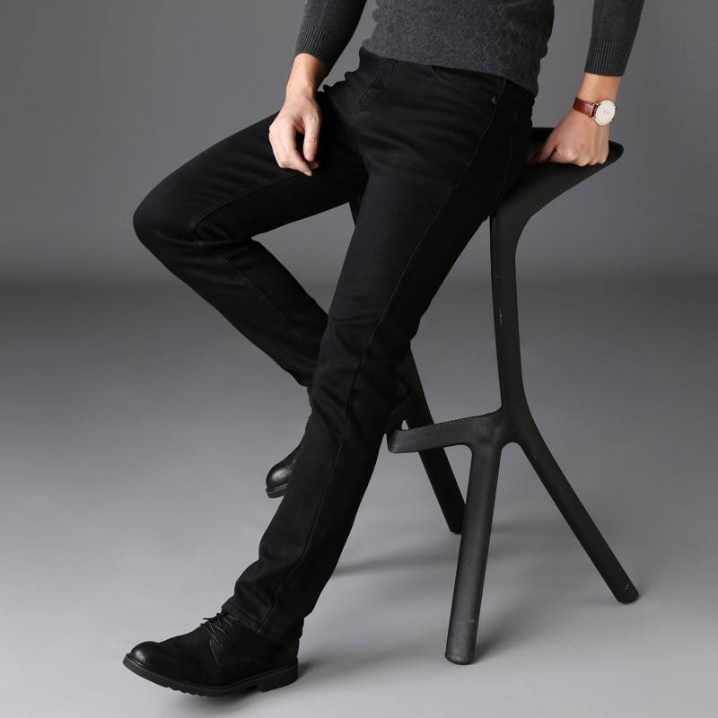 Men’s Black Straight Jeans - Bottoms - Pants - 4 - 2024