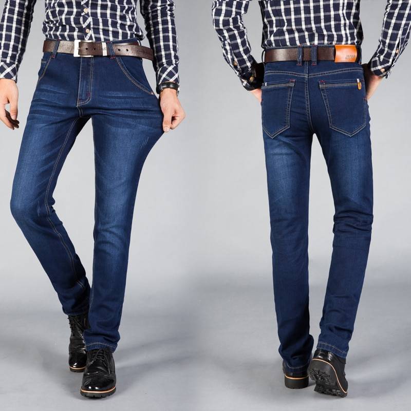 Men’s Blue Straight Jeans - Bottoms - Shirts & Tops - 7 - 2024