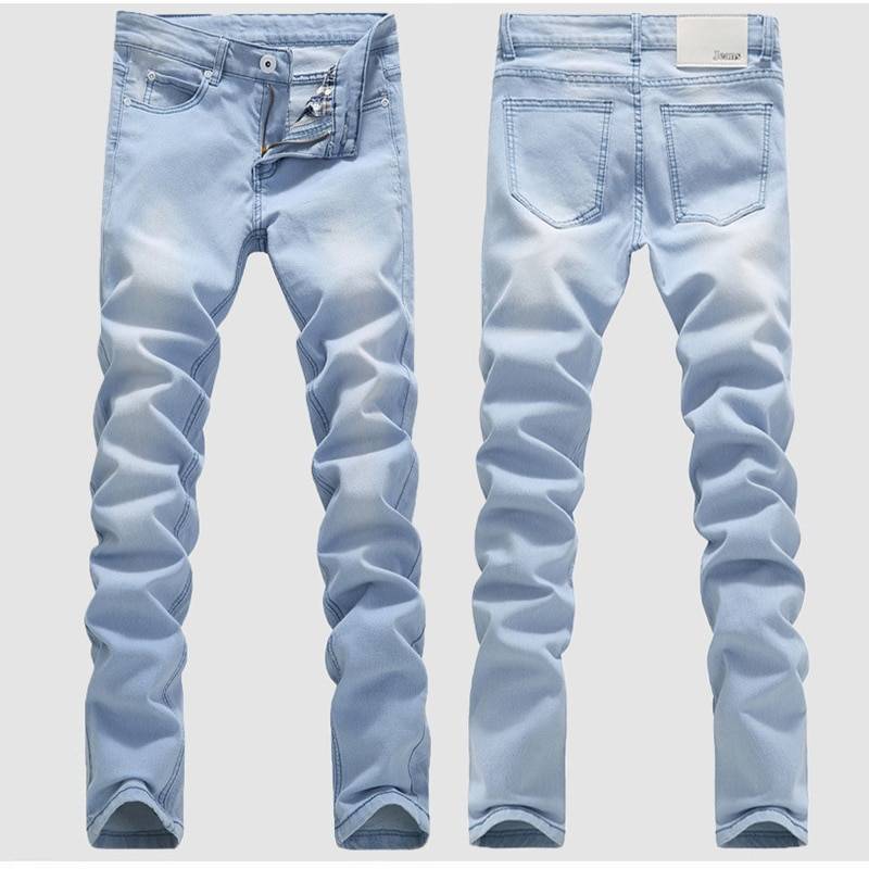 Men’s Long Casual Washed Jeans - Bottoms - Pants - 1 - 2024