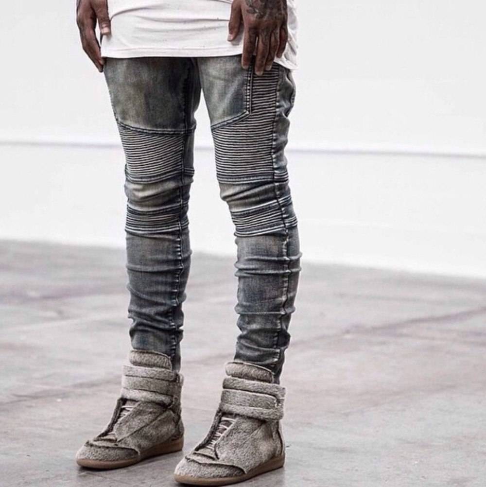 Men’s Slim Fit Motorcycle Jeans - Bottoms - Pants - 4 - 2024