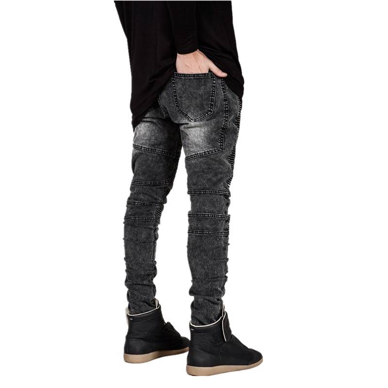 Men’s Slim Fit Motorcycle Jeans - Bottoms - Pants - 3 - 2024