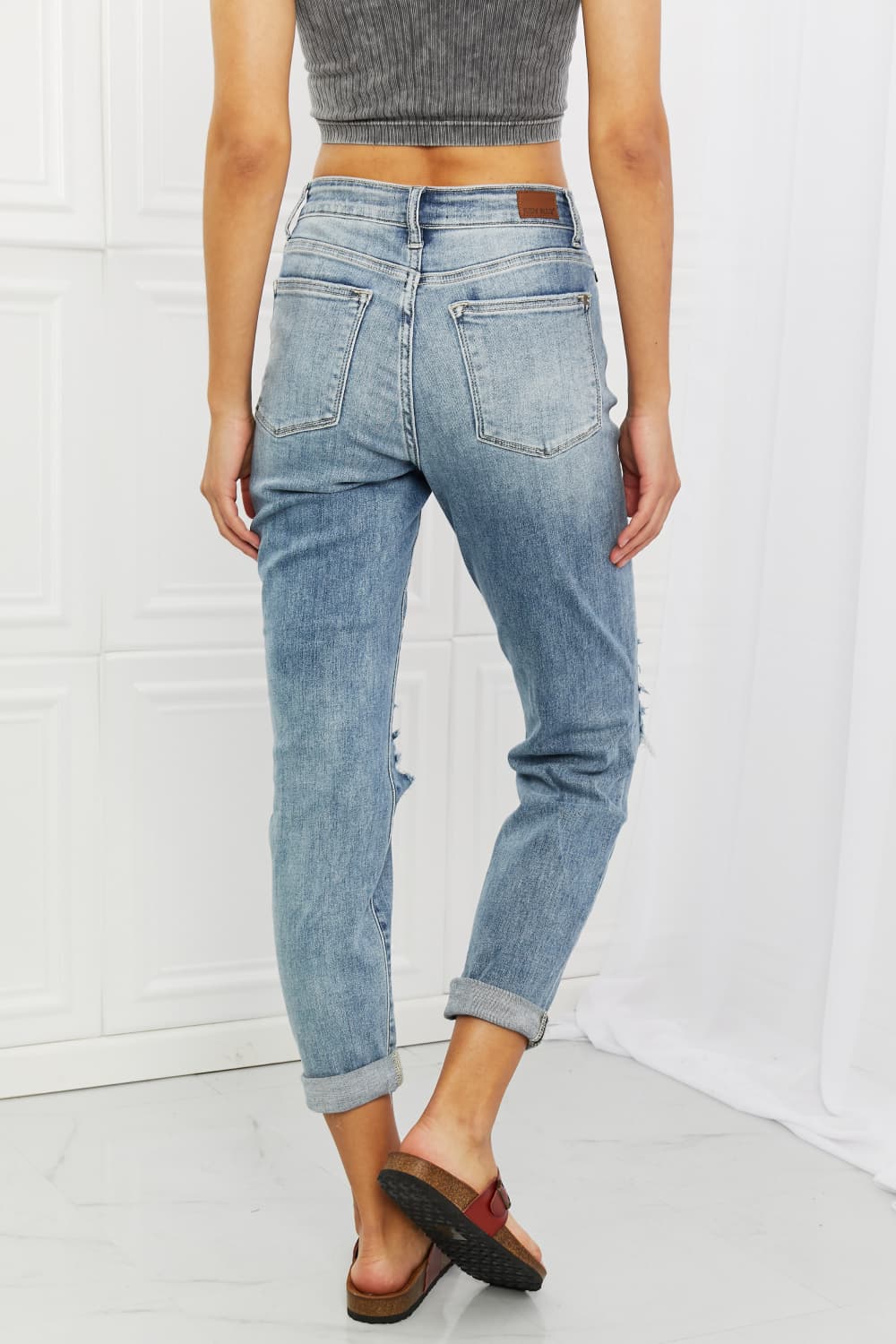 Mid Rise Boyfriend Jeans - Bottoms - Pants - 9 - 2024