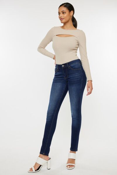 Mid Rise Gradient Skinny Jeans - Bottoms - Pants - 4 - 2024