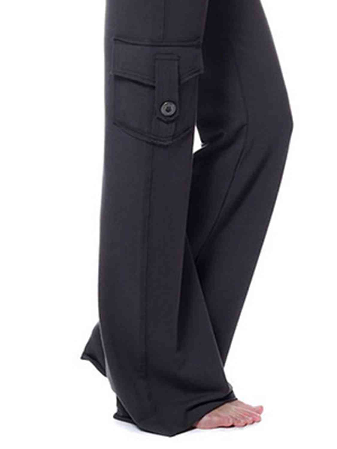 Mid Waist Pants with Pockets - Bottoms - Pants - 16 - 2024