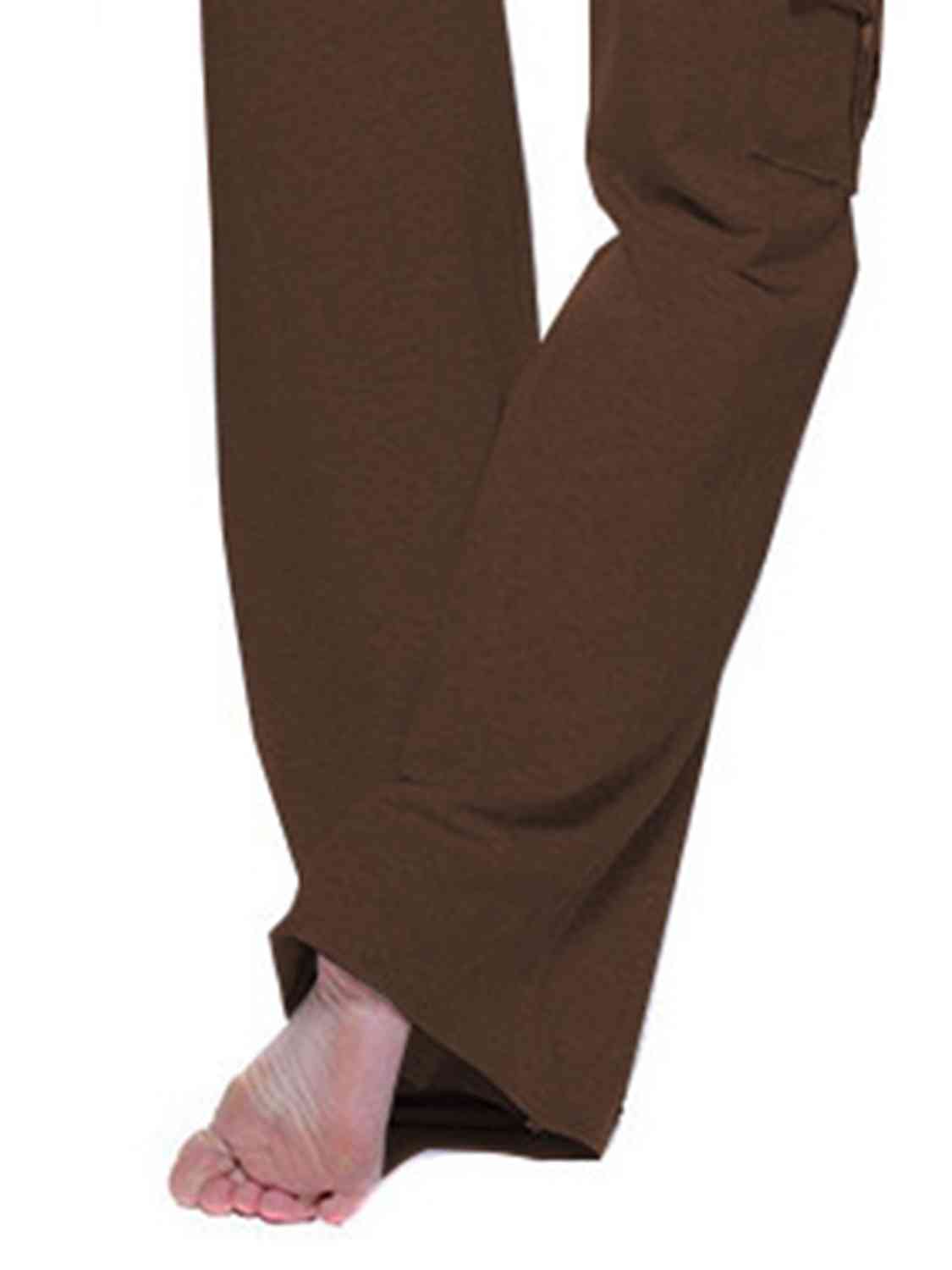 Mid Waist Pants with Pockets - Bottoms - Pants - 25 - 2024