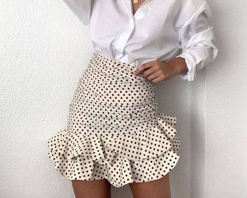 Mini Polka Dot Ruffle Skirt - Bottoms - Clothing - 6 - 2024