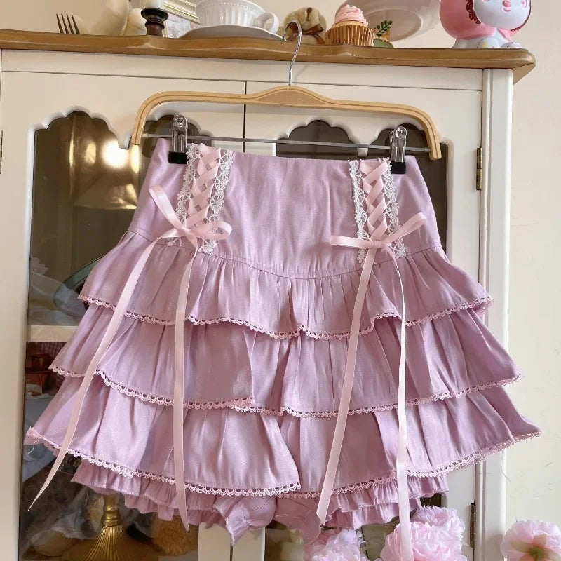 Moda High Waist Pleated Skirt - Japanese Kawaii Fashion - Purple / XS - Bottoms - Skirts - 8 - 2024