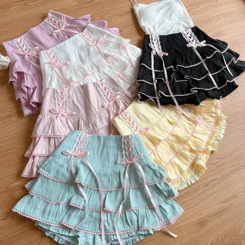 Moda High Waist Pleated Skirt - Japanese Kawaii Fashion - Bottoms - Skirts - 1 - 2024