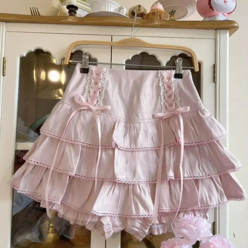 Moda High Waist Pleated Skirt - Japanese Kawaii Fashion - Light Pink / XS - Bottoms - Skirts - 11 - 2024