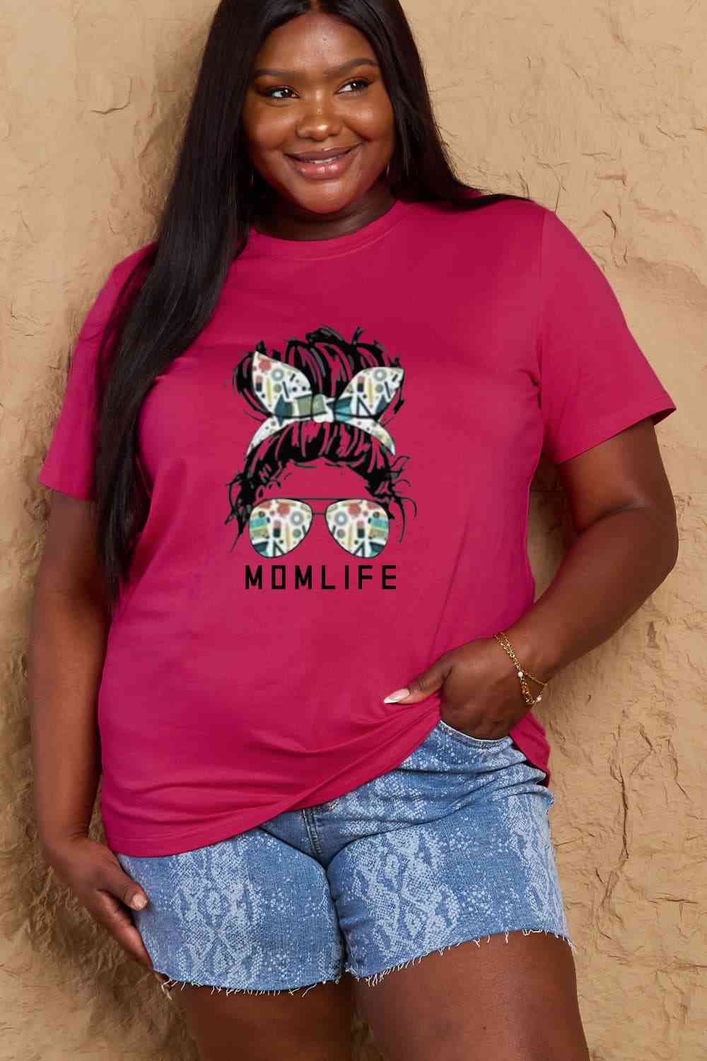 MOM LIFE Graphic Cotton T-Shirt - Bottoms - Shirts & Tops - 10 - 2024