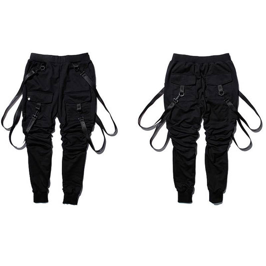 Patterned Cargo Sweatpants - Black / XL - Bottoms - Pants - 20 - 2024