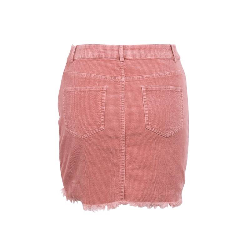 Pink Corduroy Mini Skirt - Bottoms - Skirts - 11 - 2024