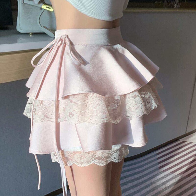 Pink Ruffle Mini Skirt - Bottoms - Skirts - 2 - 2024