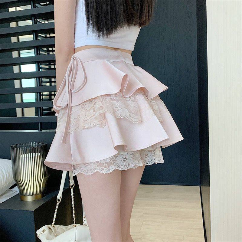 Pink Ruffle Mini Skirt - Bottoms - Skirts - 28 - 2024