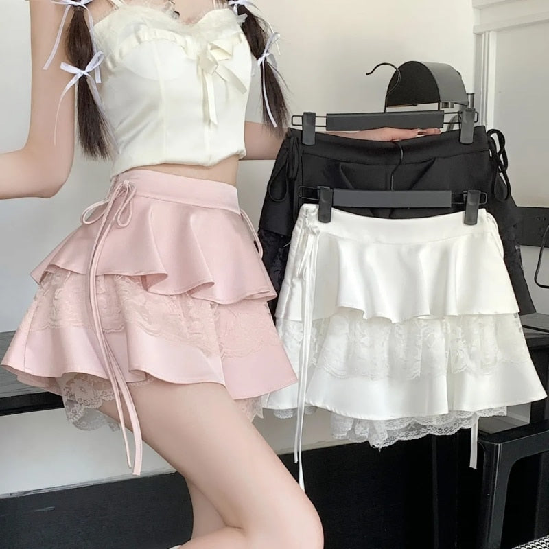 Pink Ruffle Mini Skirt - Bottoms - Skirts - 3 - 2024