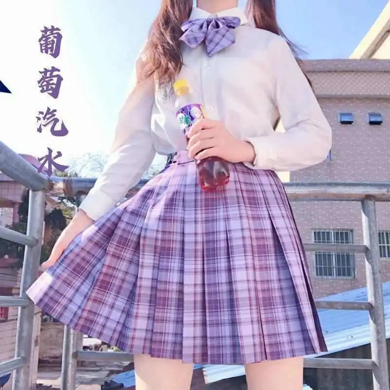 Pleated Kawaii Skirt ☁️ - Violet / XS - Bottoms - Shirts & Tops - 25 - 2024