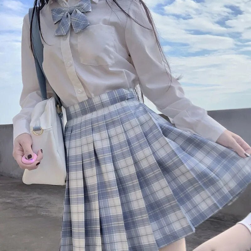 Pleated Kawaii Skirt ☁️ - Azure / XS - Bottoms - Shirts & Tops - 27 - 2024