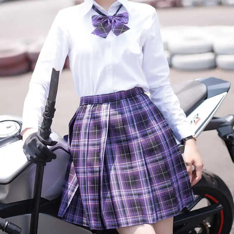 Pleated Kawaii Skirt ☁️ - Purple / XXL - Bottoms - Shirts & Tops - 30 - 2024