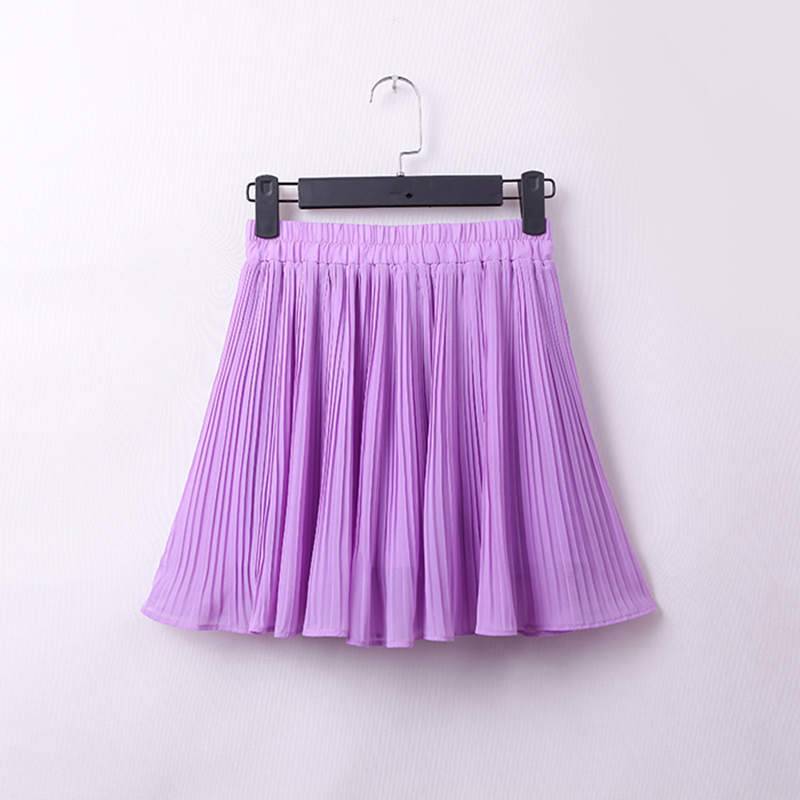 Pleated Mini Skirt Tulle - Purple / M - Bottoms - Skirts - 19 - 2024