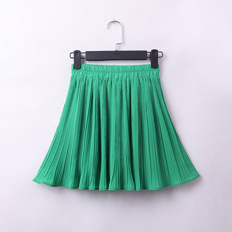 Pleated Mini Skirt Tulle - Green / No Value - Bottoms - Skirts - 17 - 2024