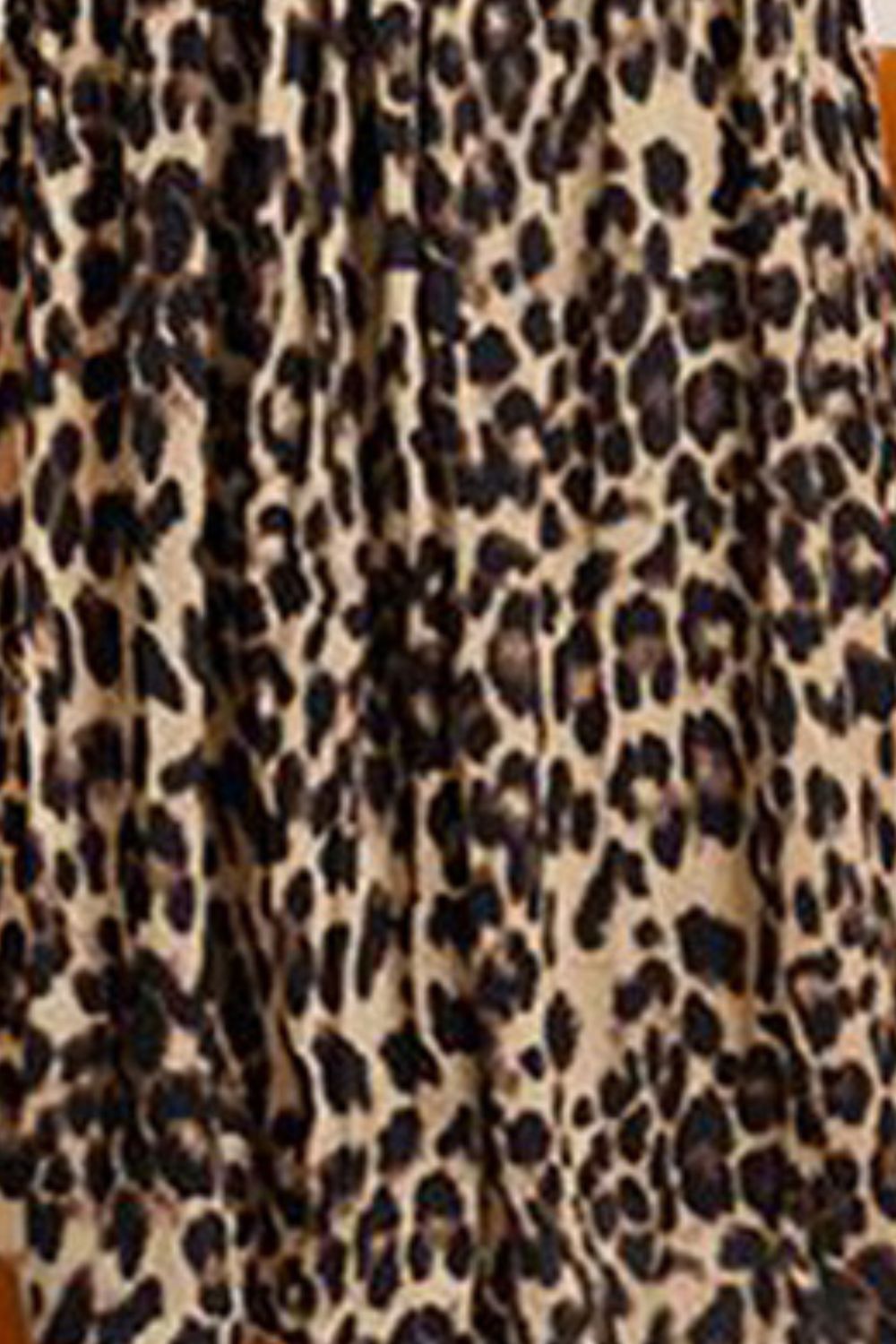 Plus Size Leopard Print Midi Skirt - Bottoms - Skirts - 2 - 2024