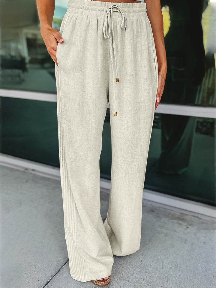 Pocketed Elegance Wide Leg Pants - Bottoms - Pants - 3 - 2024