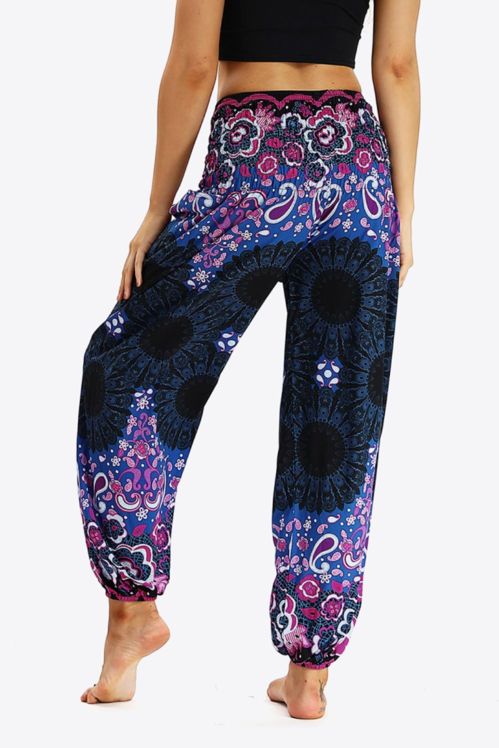 Printed Jogger Pants with Pockets - Purple / One Size - Bottoms - Pants - 2 - 2024