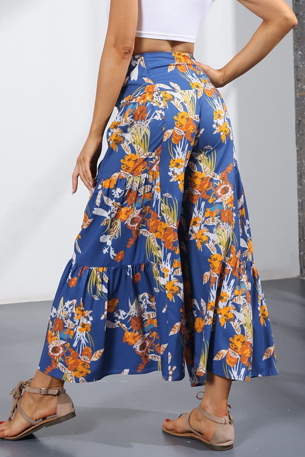 Printed Tie-Front Culottes - Bottoms - Pants - 27 - 2024