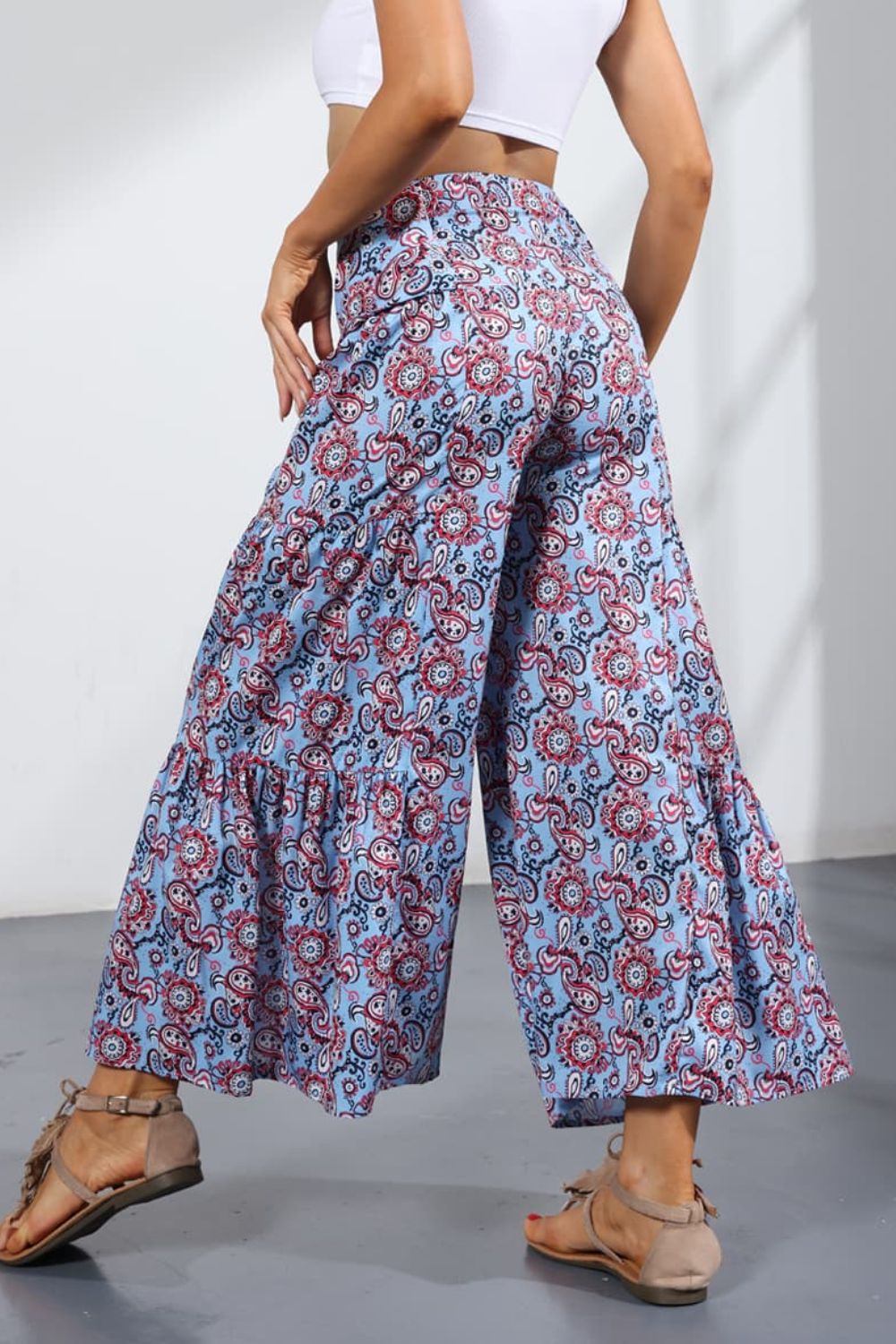 Printed Tie-Front Culottes - Bottoms - Pants - 12 - 2024