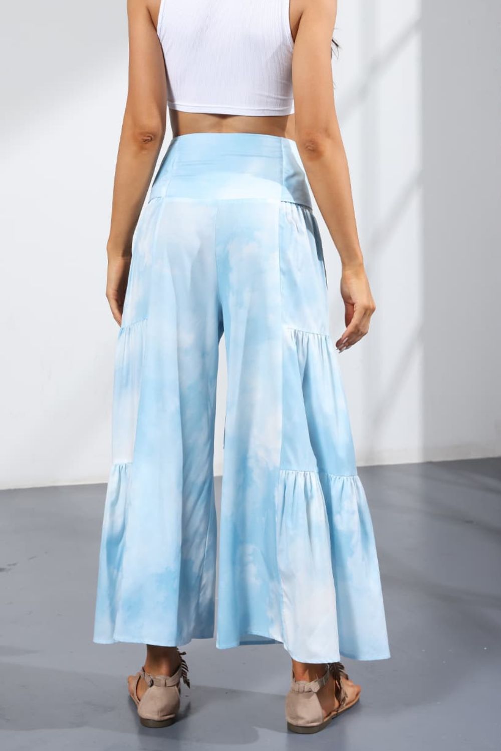 Printed Tie-Front Culottes - Bottoms - Pants - 33 - 2024