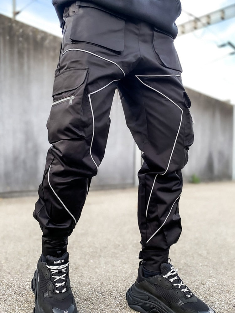 Reflective Techwear Cargo Pants - Bottoms - Shirts & Tops - 3 - 2024