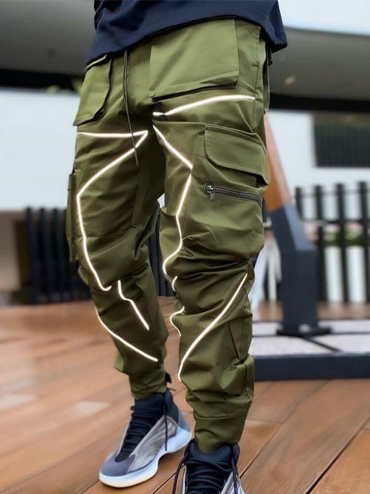 Reflective Techwear Cargo Pants - Bottoms - Shirts & Tops - 6 - 2024