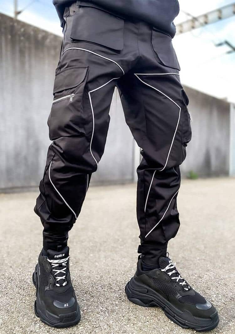 Reflective Techwear Cargo Pants - Bottoms - Shirts & Tops - 17 - 2024