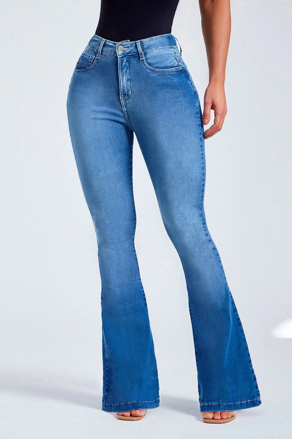 Retro Buttoned Long Jeans - Light / S - Bottoms - Pants - 6 - 2024