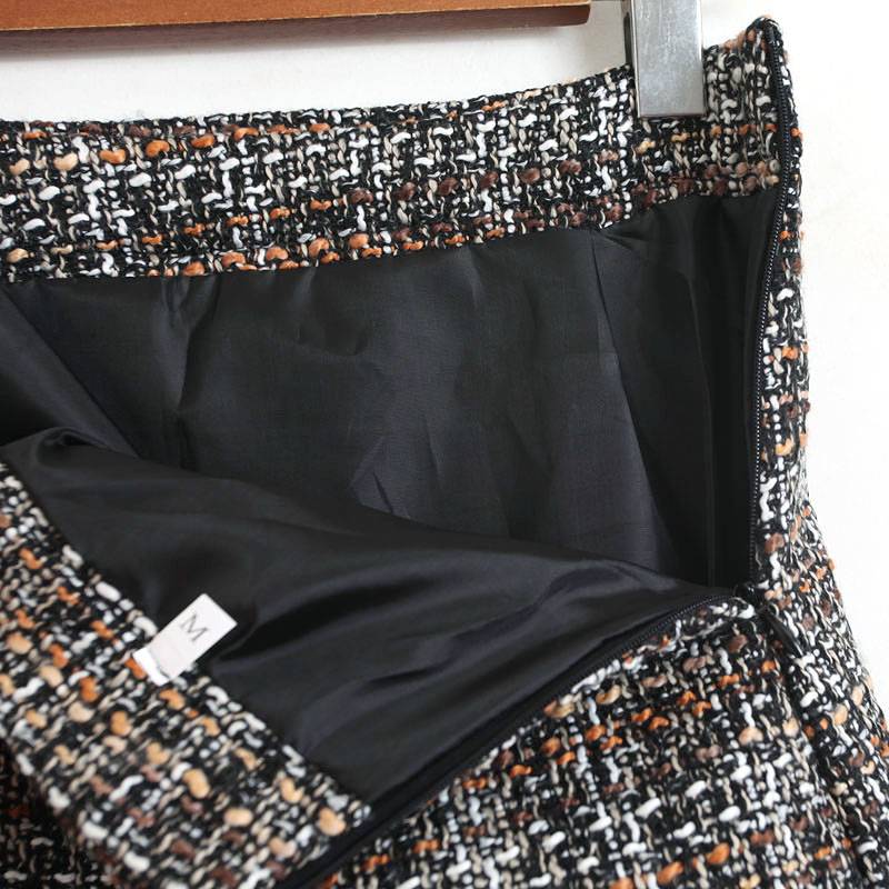 Retro Style Woolen Mini Skirt - Bottoms - Clothing - 3 - 2024