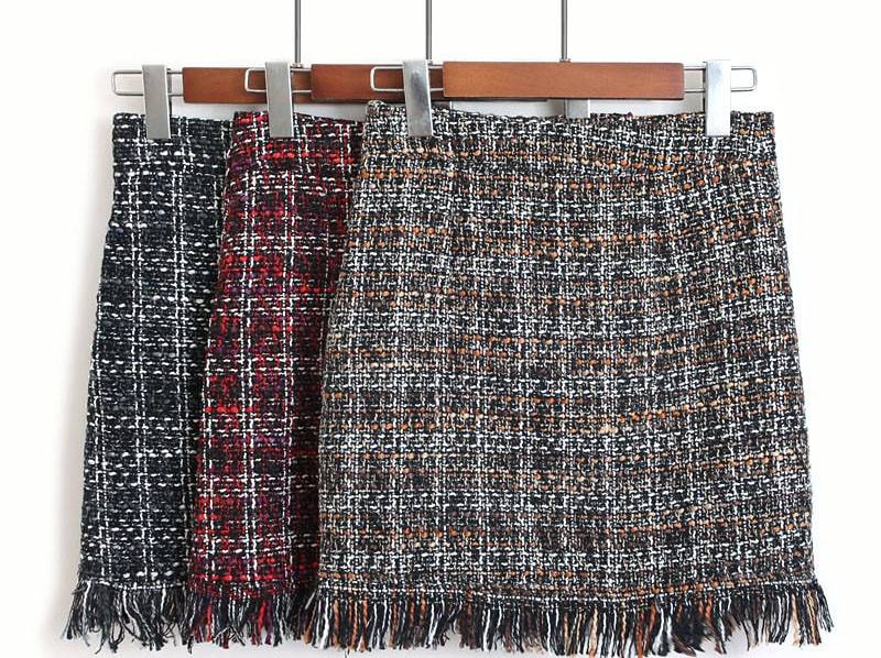 Retro Style Woolen Mini Skirt - Bottoms - Clothing - 1 - 2024