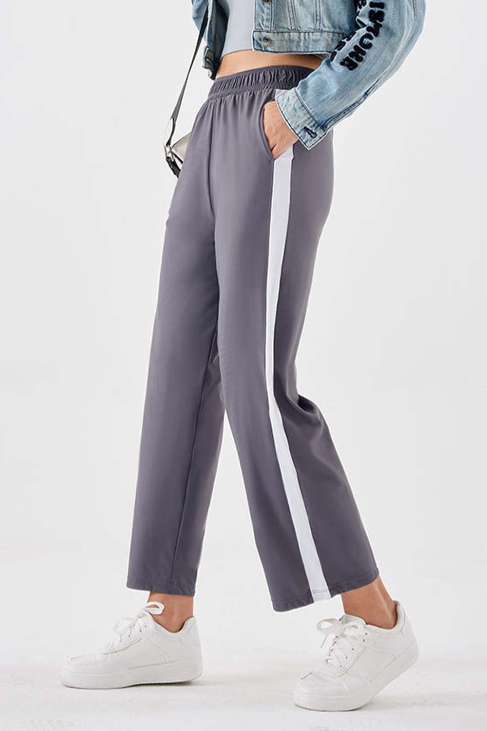 Seam Detail Long Pants - Purple / S - Bottoms - Pants - 7 - 2024