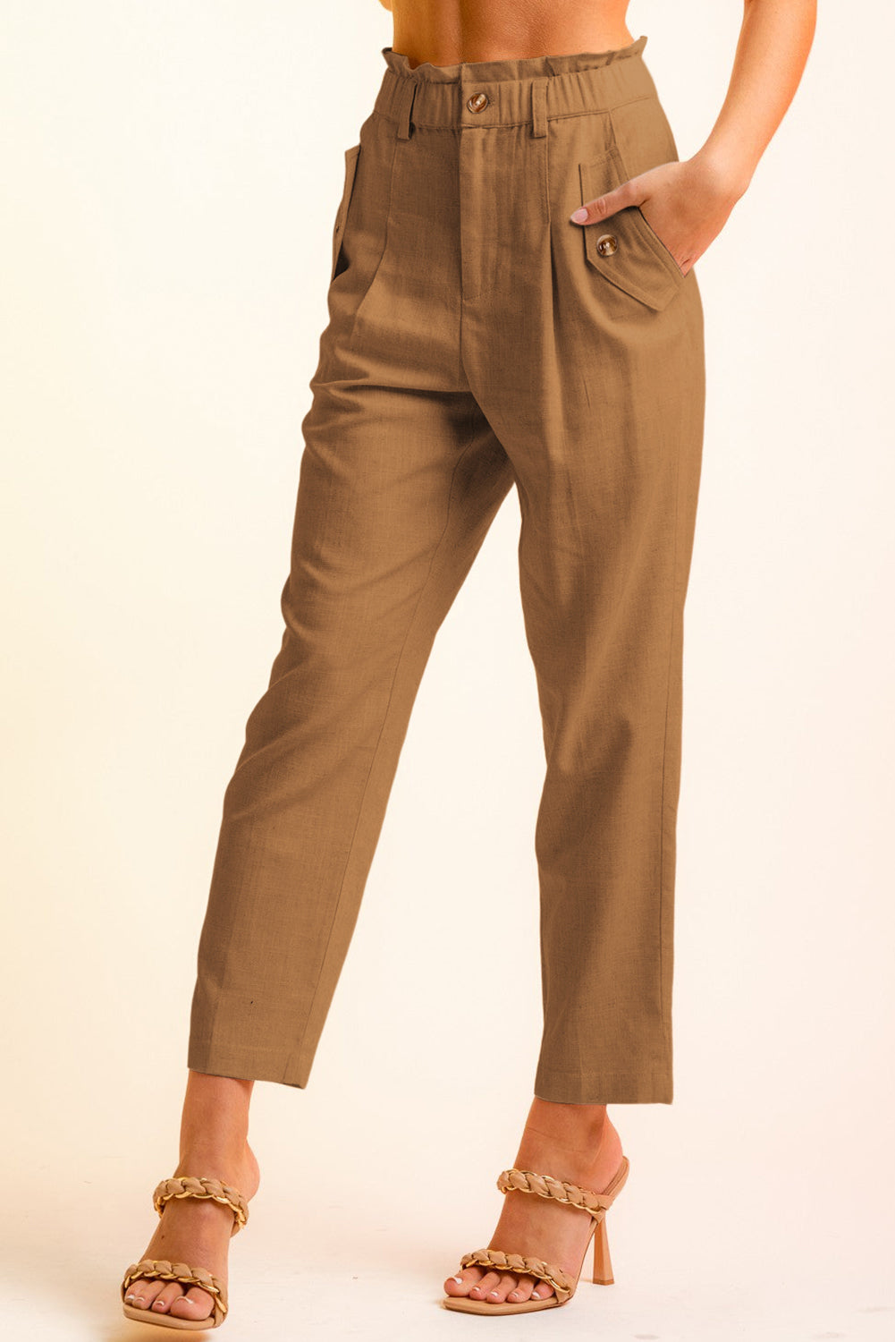 Side Button Long Pants - Bottoms - Pants - 15 - 2024