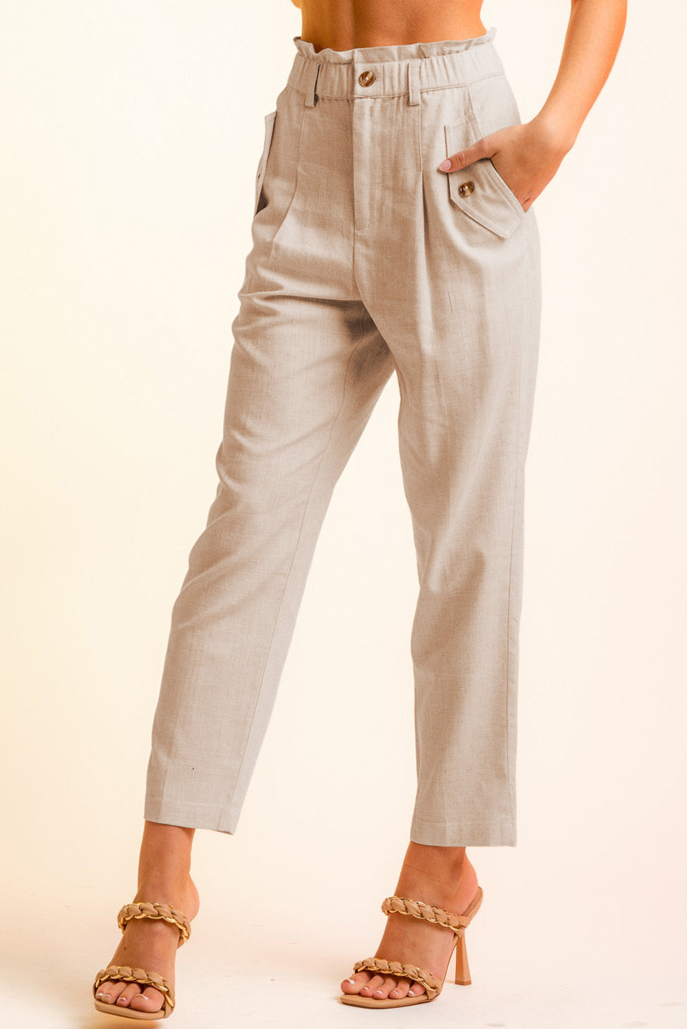 Side Button Long Pants - Bottoms - Pants - 18 - 2024
