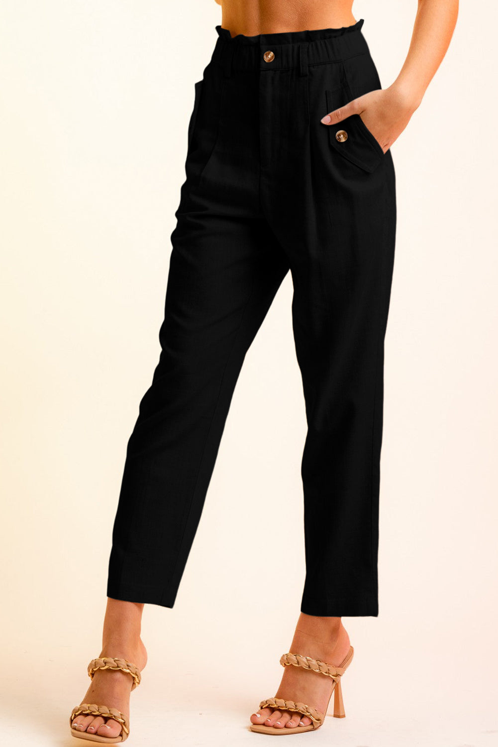 Side Button Long Pants - Bottoms - Pants - 3 - 2024