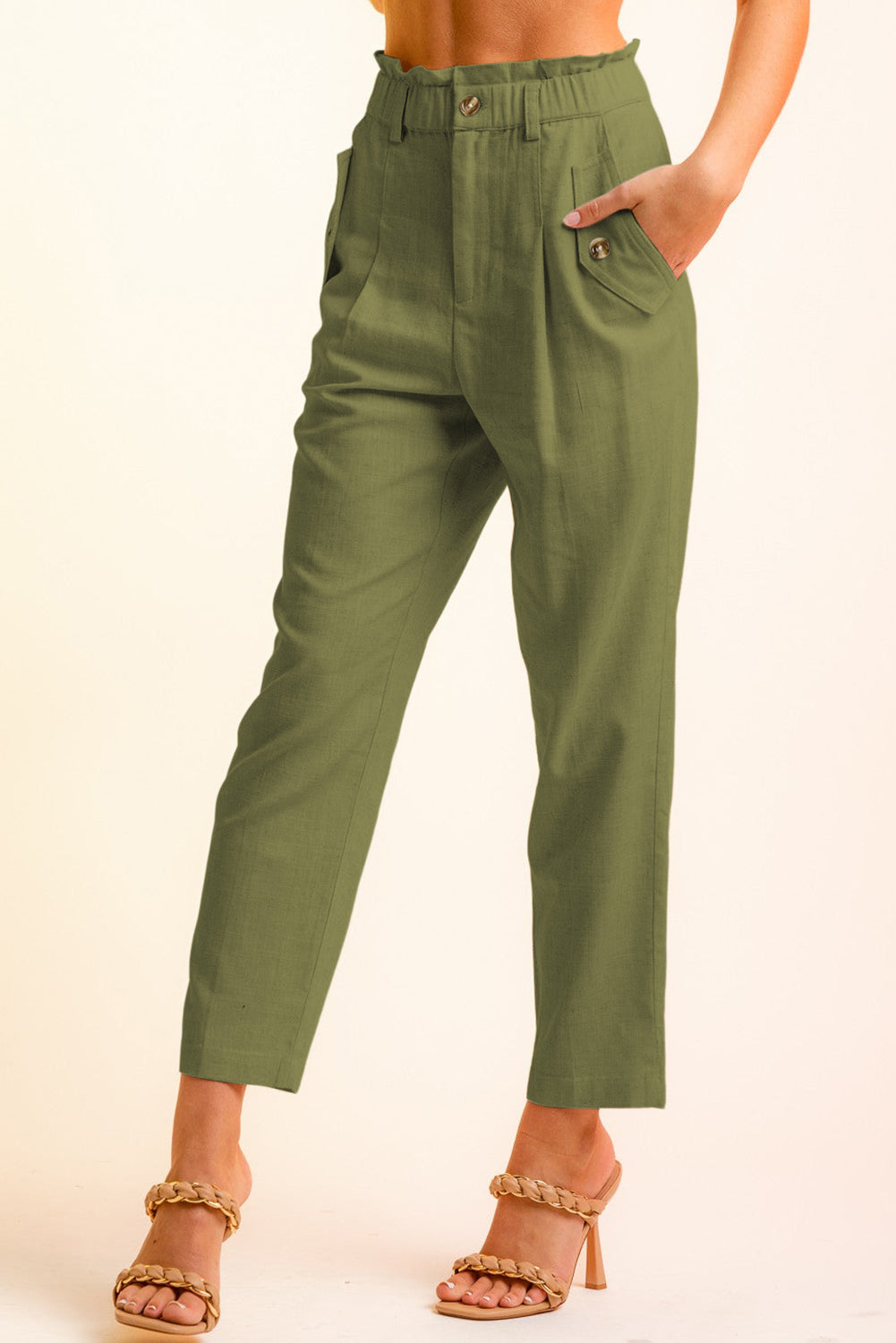 Side Button Long Pants - Bottoms - Pants - 9 - 2024